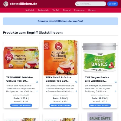 Screenshot obststillleben.de