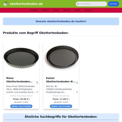 Screenshot obsttortenboden.de