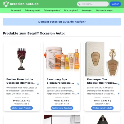 Screenshot occasion-auto.de