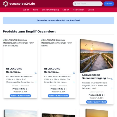Screenshot oceanview24.de