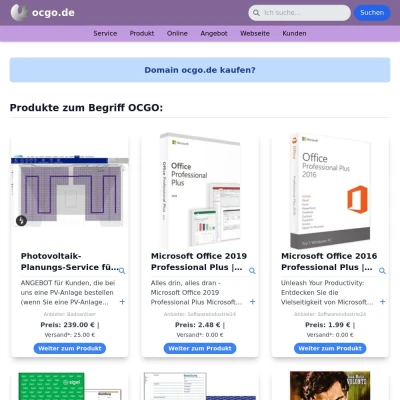 Screenshot ocgo.de