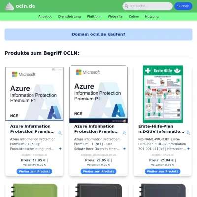 Screenshot ocln.de