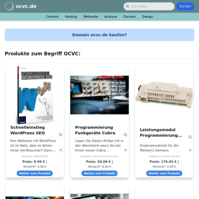 Screenshot ocvc.de