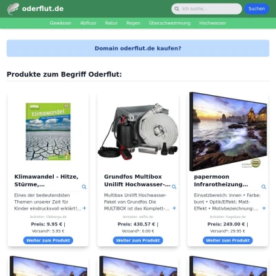 Screenshot oderflut.de