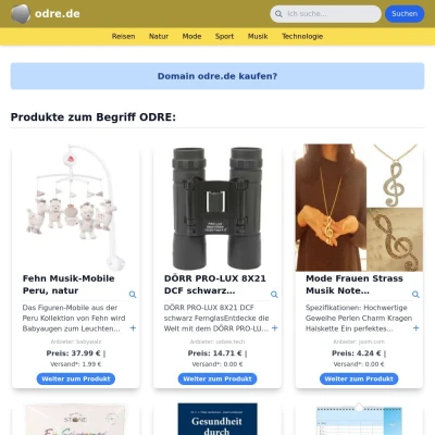 Screenshot odre.de