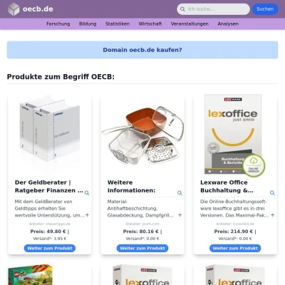 Screenshot oecb.de