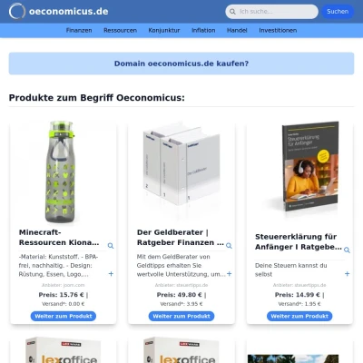 Screenshot oeconomicus.de