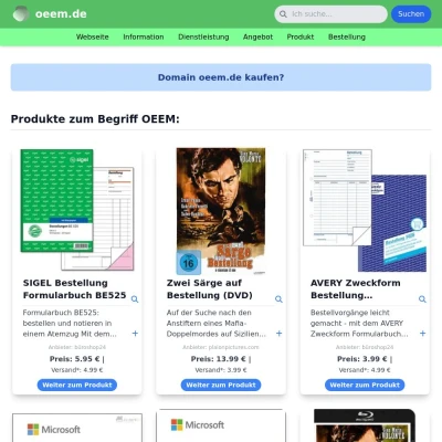 Screenshot oeem.de