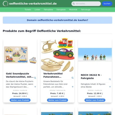 Screenshot oeffentliche-verkehrsmittel.de