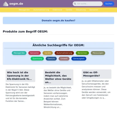 Screenshot oegm.de