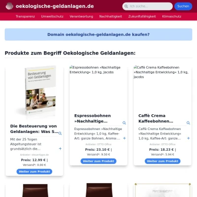 Screenshot oekologische-geldanlagen.de