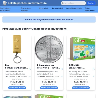 Screenshot oekologisches-investment.de