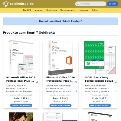 Screenshot oeldirekt24.de