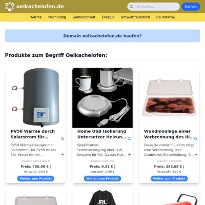 Screenshot oelkachelofen.de