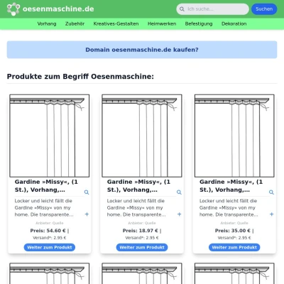 Screenshot oesenmaschine.de