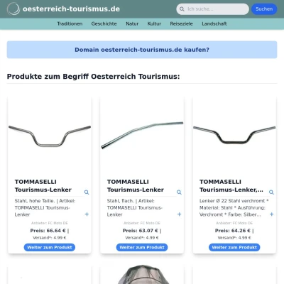 Screenshot oesterreich-tourismus.de