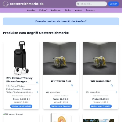 Screenshot oesterreichmarkt.de