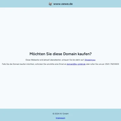 Screenshot oewe.de