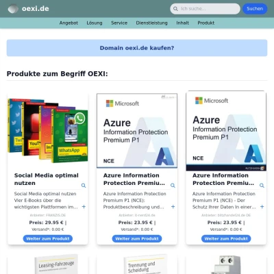 Screenshot oexi.de