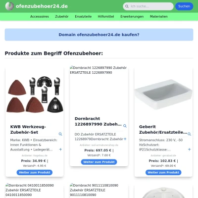 Screenshot ofenzubehoer24.de