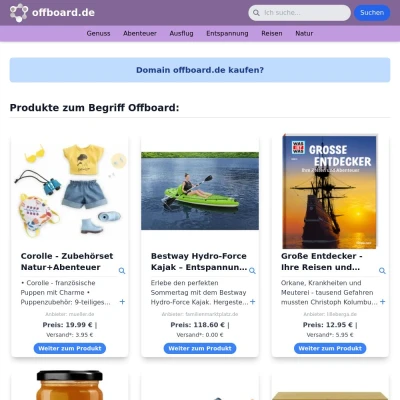 Screenshot offboard.de