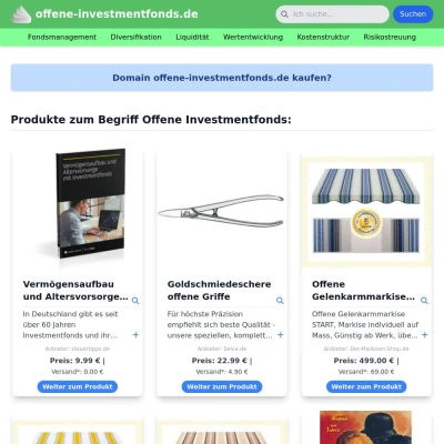 Screenshot offene-investmentfonds.de