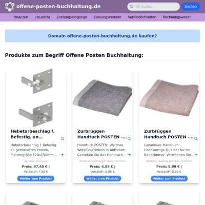 Screenshot offene-posten-buchhaltung.de