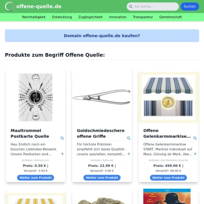 Screenshot offene-quelle.de