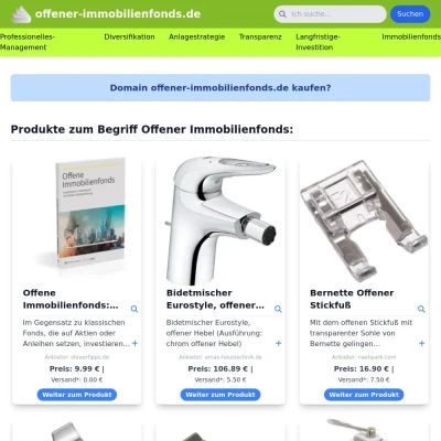 Screenshot offener-immobilienfonds.de