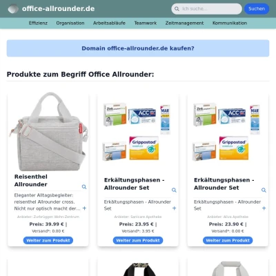 Screenshot office-allrounder.de