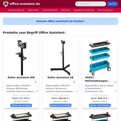 Screenshot office-assistent.de