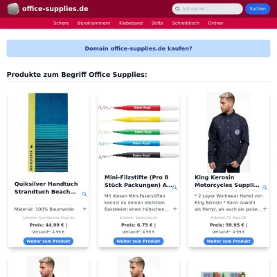 Screenshot office-supplies.de