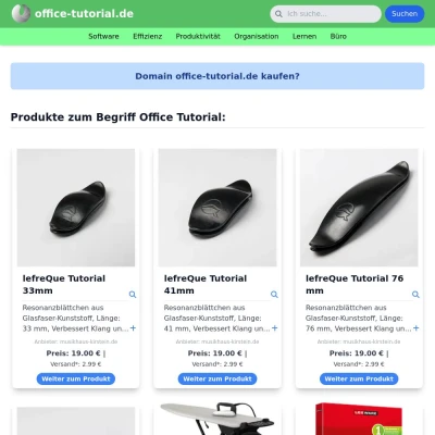 Screenshot office-tutorial.de