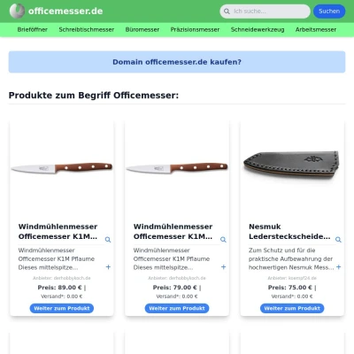 Screenshot officemesser.de