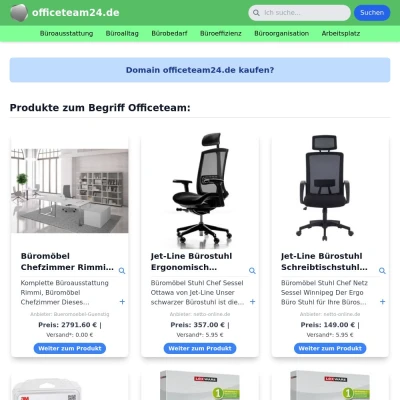 Screenshot officeteam24.de