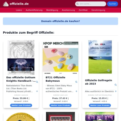 Screenshot offizielle.de