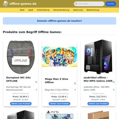 Screenshot offline-games.de