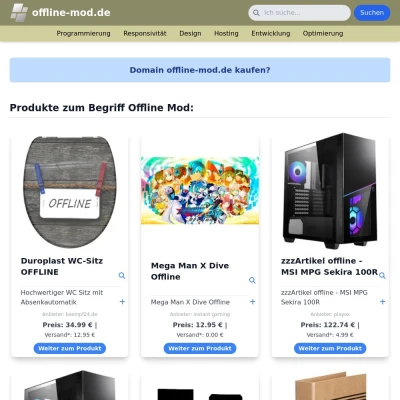 Screenshot offline-mod.de