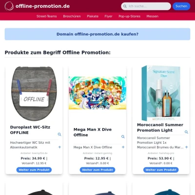 Screenshot offline-promotion.de