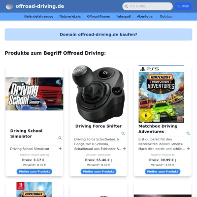 Screenshot offroad-driving.de