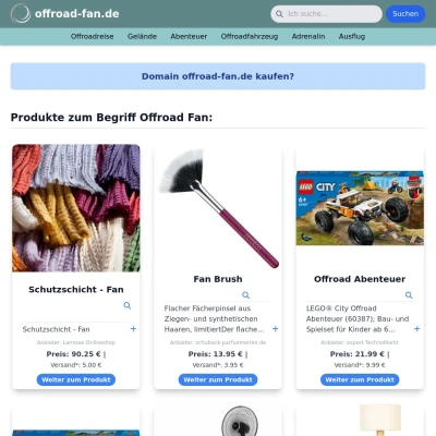 Screenshot offroad-fan.de