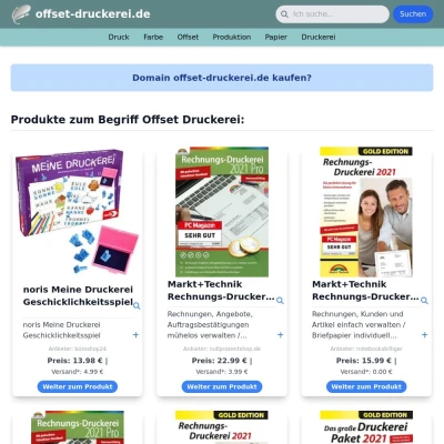 Screenshot offset-druckerei.de