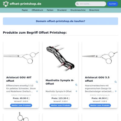 Screenshot offset-printshop.de