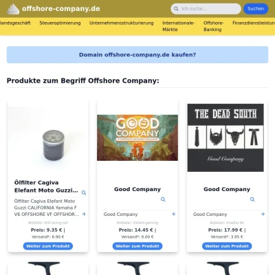 Screenshot offshore-company.de