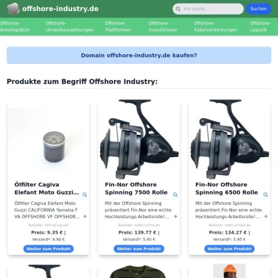 Screenshot offshore-industry.de