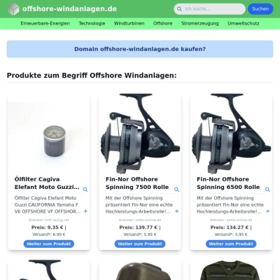 Screenshot offshore-windanlagen.de