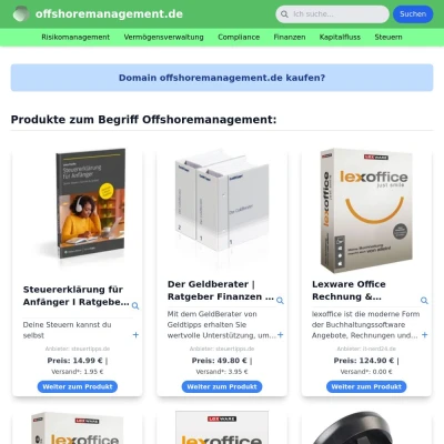 Screenshot offshoremanagement.de