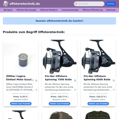 Screenshot offshoretechnik.de