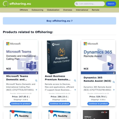 Screenshot offshoring.eu