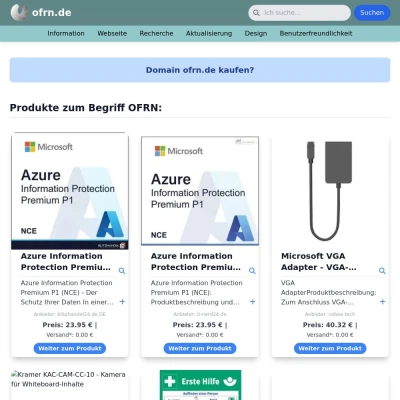 Screenshot ofrn.de